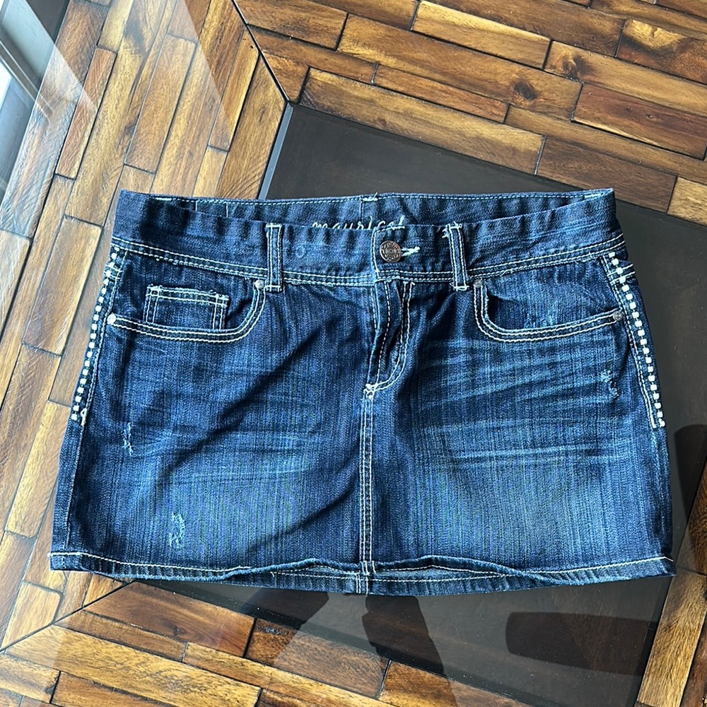 Blue Denim Mini Skirt for Casual Nights